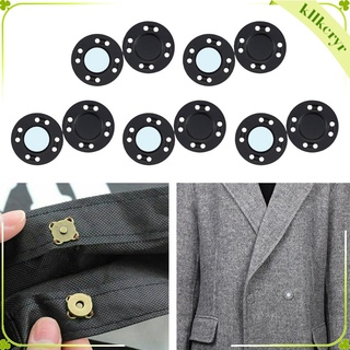par de 20 cierres magnéticos de botón de aleación de tejer acolchado Chamarra de costura cierre para bolso bolso vestido