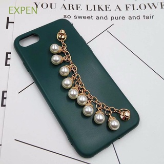 EXPEN Elegant Phone Fall Prevention Gift for Women Mobile Phone Chain Phone Loss Prevention Strap Anti-Lost Pearl Mobile Phone Accessories For Mobile Phone Case Cell Phone Lanyard Handmade Phone Strap/Multicolor