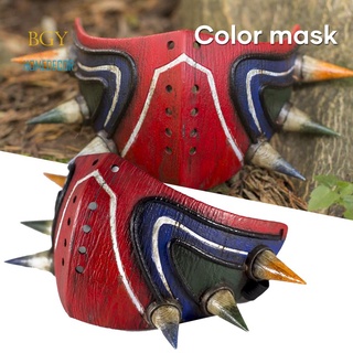 Majora's Face Cover con correa ajustable transpirable resina cubierta bucal Resuable colorido