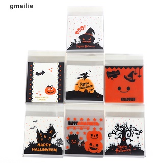 gmeilie 100pcs halloween candy bag regalo galletas galletas snack plástico bolsa de embalaje mx