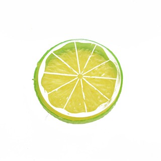 10 piezas de plástico decorativo de limón rebanadas falsas frutas realistas artificiales (8)