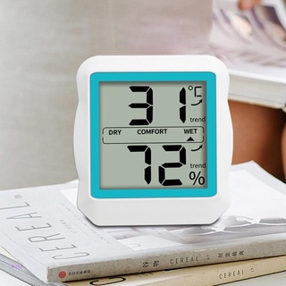Aoto LCD pantalla grande termómetro Digital higrómetro con soporte de mesa imán cordón portátil interior temperatura ambiente medidor medidor Monitor