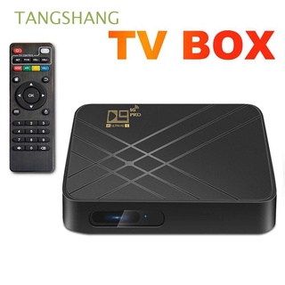 TANGSHANG 1GB 8GB Set Top Box 2.4G 5G WIFI D9 PRO TV Box Smart TV Box Equipos de video Receptores de TV H.265 Android 10.0 Reproductor multimedia HD Reproductor multimedia WiFi