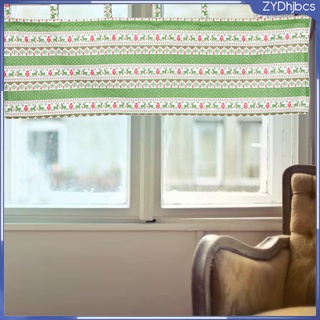 cortina de navidad impresa corta cortina cortina colgante escalada valance para bloqueo de luz puerta ventana restaurante