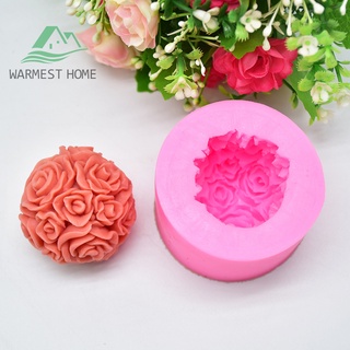 (municashop) moldes de silicona de chocolate 3d rosa flor pastel fondant molde diy bandeja para hornear