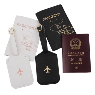 augetyi8bo 4pcs portátil cubierta de pasaporte con etiquetas de equipaje titular caso organizador tarjeta de identificación protector de viaje organizador (4)