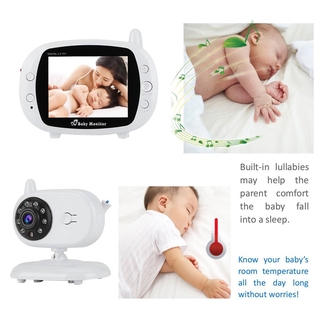 3.5 pulgadas Video inalámbrico bebé Monitor 2.4GHz cámara de seguridad nocturna