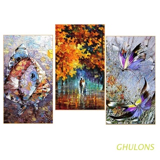 ghulons cuchillos espátula 3 piezas pintura al óleo de acero inoxidable set accesorios mezcla de color