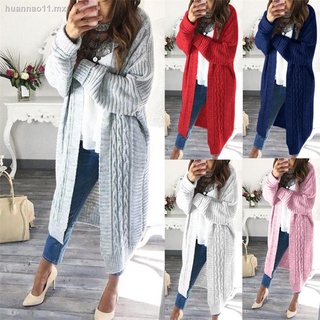 ✧✷poyingtis invierno mujeres Color sólido Casual suelto suéter de manga larga chamarra de punto abrigo