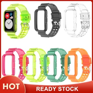 Banda transparente para Huawei Watch Fit correa Smartwatch reemplazo transparente pulsera Mx.