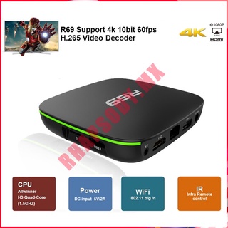 r69 smart tv box 2gb+16gb 4k hd quad-core 2.4g 1080p soporte película 3d rhapsody.mx