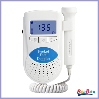 BeeBox Doppler Doppler de bolsillo de corazón para bebé Monitor de ritmo cardíaco FHR 2Mhz Probe
