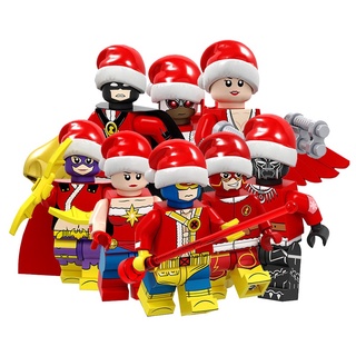 navidad dc marvel super heroes minifigures juguetes de regalo para niños