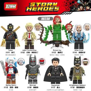 Knightmare Batman Minifigures Harley Quinn Superman bloques de construcción vengadores niños Lego juguetes