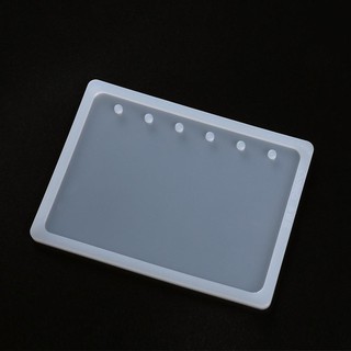 Molde de silicona de cristal de resina DIY moldes para cuaderno libro cubierta moldes hacer (5)