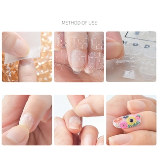 [24 pzs/cubiertas adhesivas transparentes de doble punta para uñas] [herramientas de arte de uñas][accesorios de manicura profesional] (8)