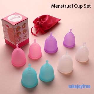 [takejoyfree 0713] Vaginal Feminine Hygiene Menstrual Cup Grade Silicone Reusable Women Cup