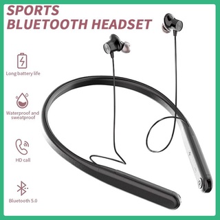 Entrega rápida [Helloc]Audífonos inalámbricos para colgar cuello estéreo Bluetooth 5.0/audífonos magnéticos deportivos para Huawei Xiaomi