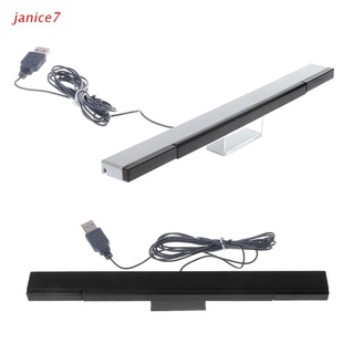 janice7 accesorios/wii sensor barra receptor con cable ir señal rayo usb enchufe de reemplazo para control remoto