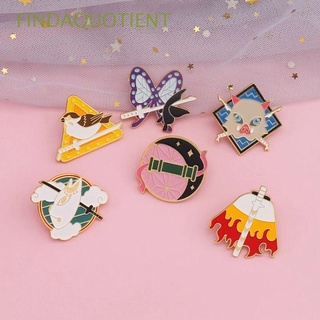 FINDAQUOTIENT Jewelry Gifts Metal Brooch Backpacks Decoration Demon Slayer Brooch Cartoon Badges Bag Accessories Jacket Pin Creativity Brooch Cartoon Jewelry Clothes Decoration Hat Decorative Anime Badge