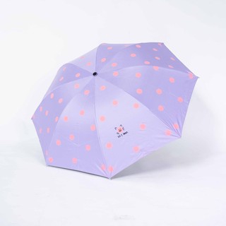 Paraguas plegable 3 motivos Polka-Dot gato/capa negra/anti UV GRC A596