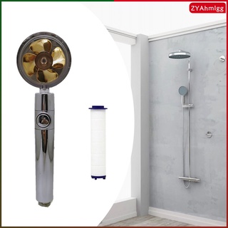 cabezal de ducha de mano ahorro de agua giratorio con pequeño ventilador de los niños ducha ducha accesorios de baño g1/2 interfaz