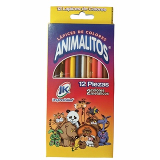 Colores Animalitos 12 pz Lápices