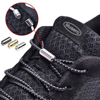 al nuevo sin lazo cordones elásticos negro redondo zapato cordones moda quick lock zapato cordones sistema de cordones f067