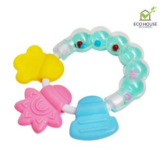 moda bebé sonajero mordedor de silicona bebé molar cuidado de dientes cama campana sonajeros chupete juguetes niños shaker regalos (3)