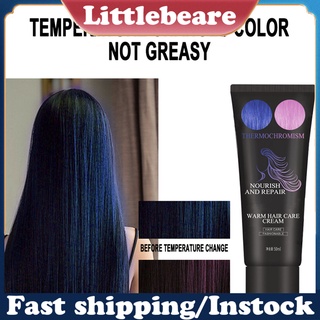 littlebeare 50ml Unisex termocromático cambio de Color moda estilo cabello enfriamiento tinte crema