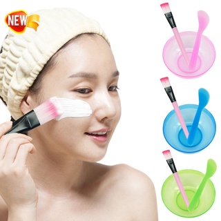 mascarilla facial tazón kit de cepillo de plástico varilla de agitación casera maquillaje belleza diy conjunto de herramientas