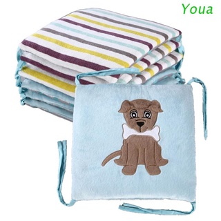 Youa 6 pzs juego de sábanas Para decoración de bebés/Cama Para bebés/Protector impreso Animal/almohada Para recién nacido en cuna cosas 30x30 cm