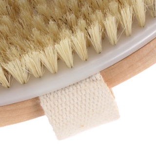 <cod> cepillo suave de espalda cepillo suave cerdas de jabalí cuerpo exfoliante útil para baño (9)