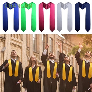 CHANGAN decoración túnicas de graduación celebración foto Props vestido académico graduación estola faja regalo uniforme de graduación adulto Unisex negro fajas/Multicolor
