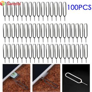 Nuevo soporte de bandeja abierta Pin Sim aguja para teléfono compacto ligero Smartphone piezas de teléfono celular Accs 100pcs Eject Pins (1)