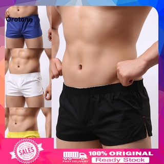 [NK] Soutong hombres agradables a la piel calzoncillos transpirables mezcla de algodón elástico cintura boxeador breve para gimnasio deportes