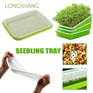 LONGSHANG Homemade Seedling Tray Harmless Hydroponic Vegetable Gardening Tools Nursery Pots Plastic Natural Green Soilless Planting Double-layer Soilless cultivation/Multicolor (1)