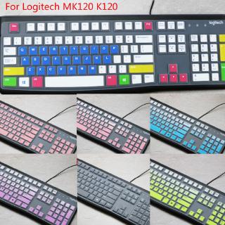 protector de silicón ultrafino suave para teclado logitech mk120 k120