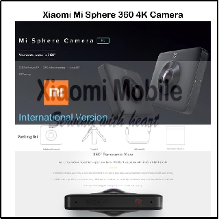 Xiaomi Mijia Mi Sphere 360 4K cámara de acción panorámica versión internacional