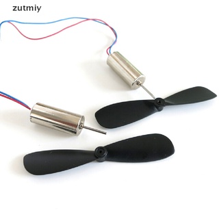 [zutmiy2] detalles acerca de 2 piezas 3.7v 48000rpm avión eléctrico coreless motor + hélice para rc toy m78