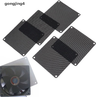 [gongjing4] 5 piezas de 90 mm pvc negro pc ventilador filtro de polvo a prueba de polvo caso ordenador enfriador cubierta de malla mx12