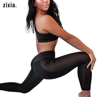 Leggings Para Las Mujeres Pantalones De Yoga Push Up Malla Alta Cintura Transpirable Para Fitness Deporte e5kv