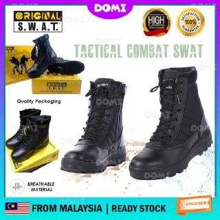 domi army unisex táctico swat militar tormenta botas antideslizantes resistentes botas de seguridad kasut operasi tentera askar