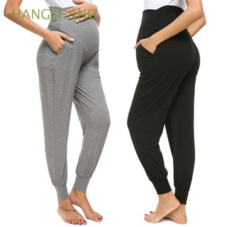 HANGSHANG primavera Harlan pantalón suelto Yoga pantalones de maternidad pantalones de las mujeres flaco pantalón embarazo pantalones vientre tobillo Casual pantalones/Multicolor