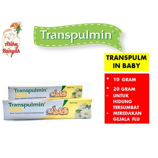 Transpulmin baby balsam 10g 20G | Gripe natural tos entrada barriga Abdominal fiebre bso crema orgánica o