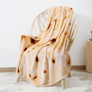 shouwang pizza tortilla manta pita lavash suave manta para cama de lana sofá a cuadros felpa colcha manta burrito koce wmua (7)