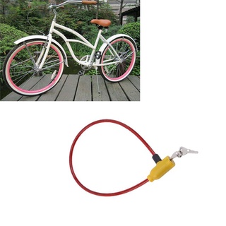 Cerradura de Cable de bicicleta con llave antirrobo de bicicleta de montaña con 2 llaves