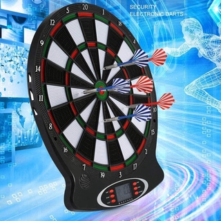 PINK-Electronic Dartboard Soft Tip, Dart Target Board Electronic Throw Toy with