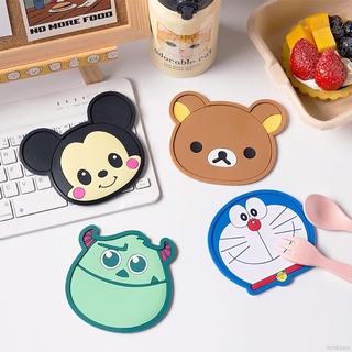 Thickening Silicone Insulation Pad Cartoon Felt Antiskid Mat Cup Table Mat Bowl Cup Pads Mat Drink Coaster Placemat