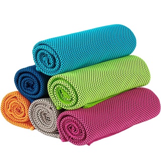 16 piezas toalla de enfriamiento suave transpirable deportes de hielo toalla absorbente de secado rápido toallas, 6 piezas 30 x 90 cm y 10 piezas 30 x 80 cm